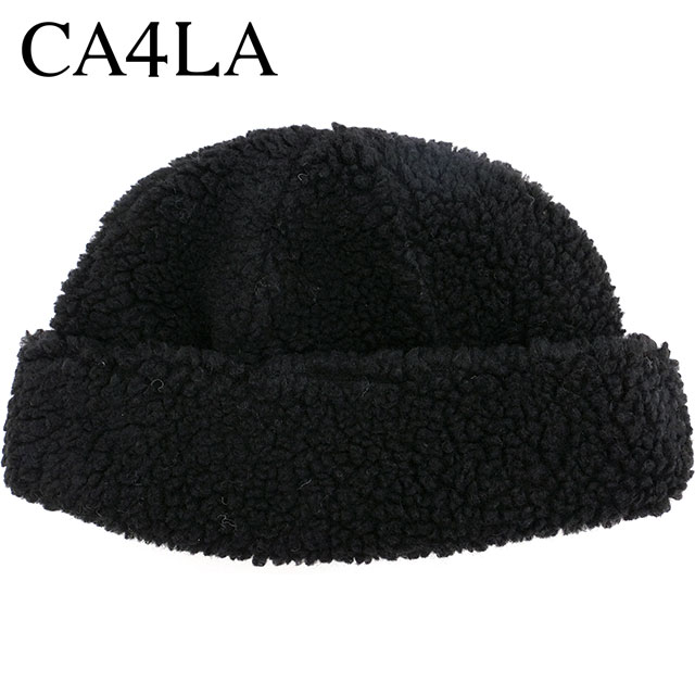 カシラ CA4LA ボアワッチ DOU01978 FW24 BOWATCH 8 メンズ・レディース 帽子 フリーサイズ ニットキャップ ビーニー BLACK 正規取扱店 | CA4LA