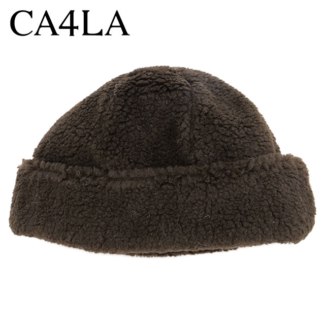 カシラ CA4LA ボアワッチ DOU01978 FW24 BOWATCH 8 メンズ・レディース 帽子 フリーサイズ ニットキャップ ビーニー BROWN 正規取扱店 | CA4LA | 01