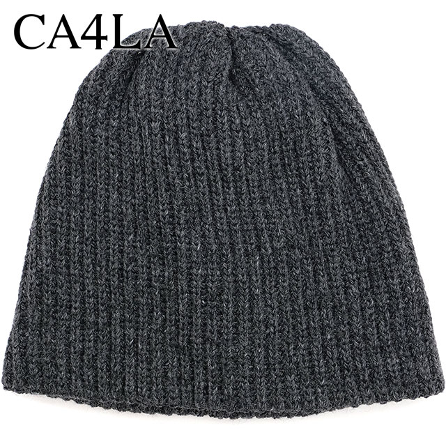 カシラ CA4LA ニットキャップ ONM01853 FW24 ECO CAPE LILY 3 メンズ・レディース 帽子 フリーサイズ ニット帽 ビーニー GRAY 正規取扱店 | CA4LA