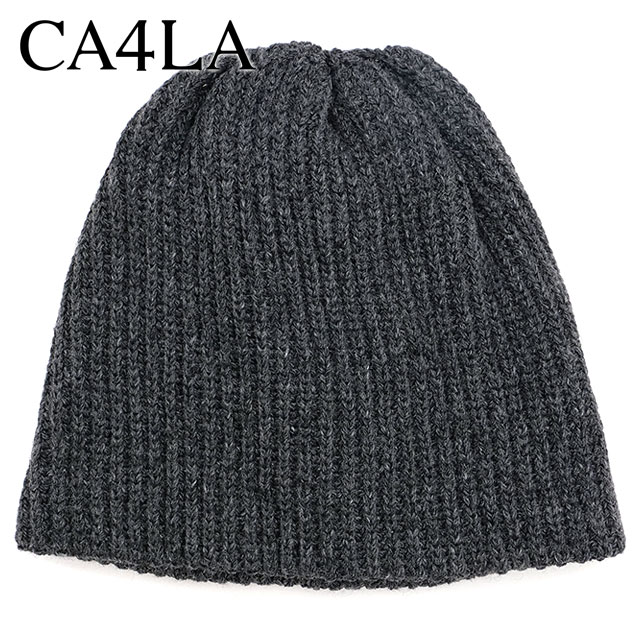 カシラ CA4LA ニットキャップ ONM01853 FW24 ECO CAPE LILY 3 メンズ・レディース 帽子 フリーサイズ ニット帽 ビーニー GRAY 正規取扱店 | CA4LA | 01