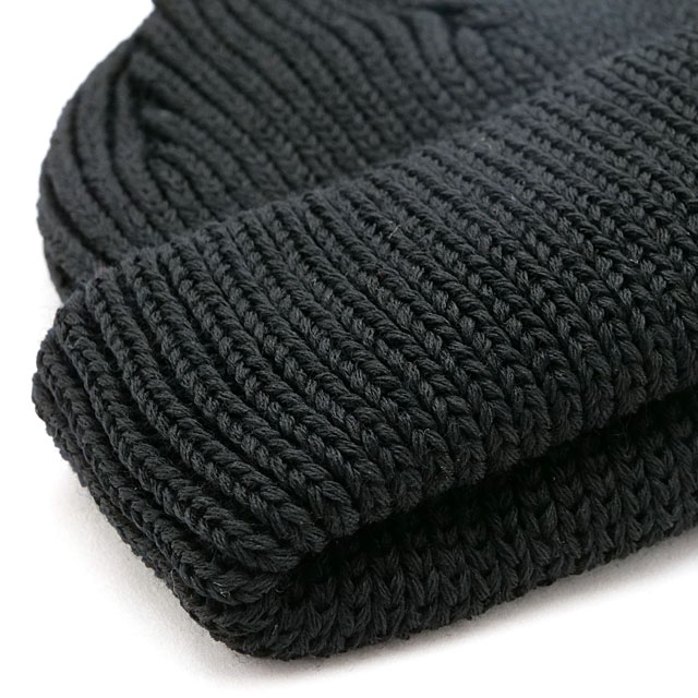 カシラ CA4LA ニットキャップ ZKN02473 FW24 WTURN WASH 8 メンズ・レディース 帽子 フリーサイズ ニット帽 ビーニー BLACK 正規取扱店 | CA4LA | 02