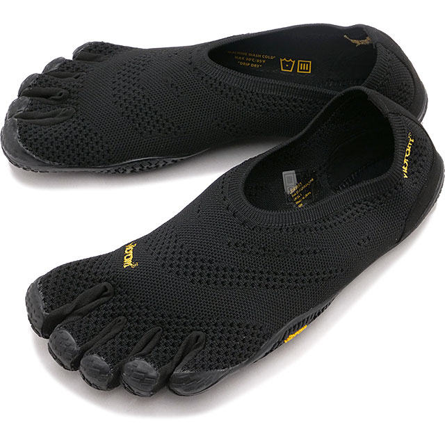 ビブラムファイブフィンガーズ Vibram FiveFingers 5本指シューズ 23M8601 SS24 EL-X KNIT メンズ 靴 ベアフット ジム フィットネス トレーニング Black