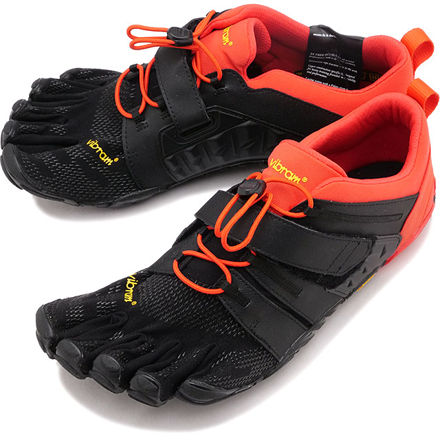 ビブラムファイブフィンガーズ Vibram FiveFingers 5本指シューズ 23M7702 SS24 靴 ベアフット ジム フィットネス トレーニング ランニング Black Red｜mischief