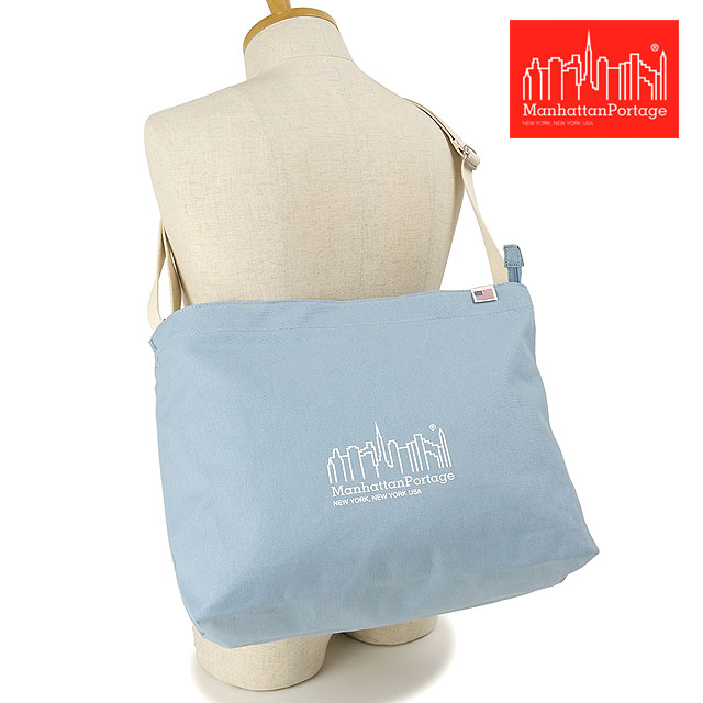 マンハッタンポーテージ Manhattan Portage クリアビュー ショルダーバッグ キャンバスライト24 MP1482CVL24 FW24 Clearview Shoulder Bag Canvas Lite 24 Blue | Manhattan Portage