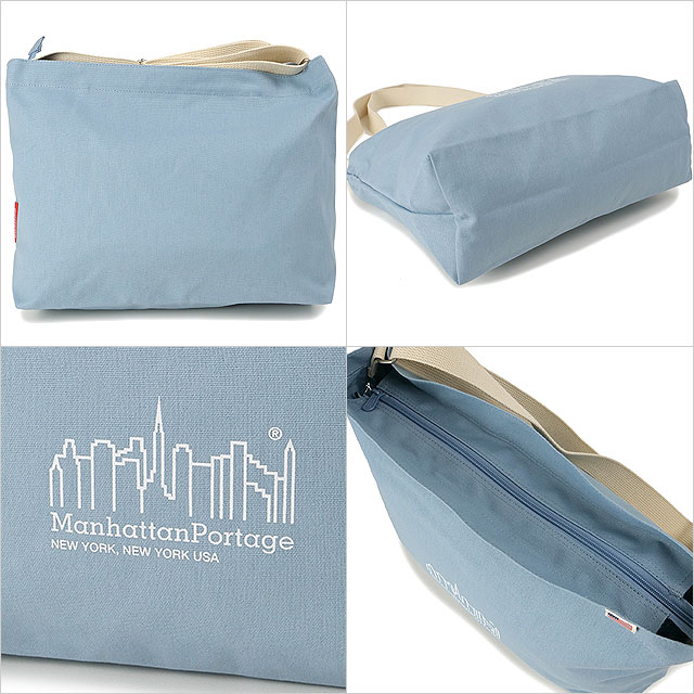 マンハッタンポーテージ Manhattan Portage クリアビュー ショルダーバッグ キャンバスライト24 MP1482CVL24 FW24 Clearview Shoulder Bag Canvas Lite 24 Blue | Manhattan Portage | 02