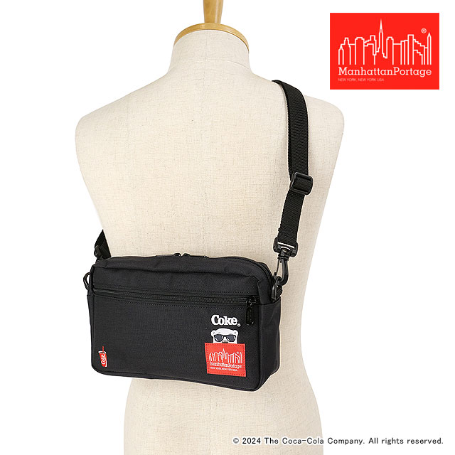 コラボ マンハッタンポーテージ Manhattan Portage ジョガーバッグ バージョンツー コカ・コーラ MP1404L2COKE Jogger Bag Ver.2 Coca-Cola Black 正規取扱店 | Manhattan Portage