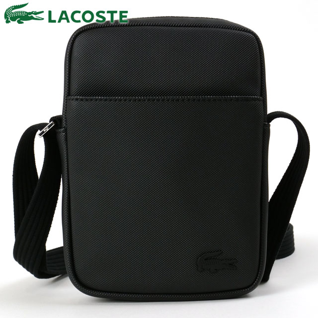 ラコステ LACOSTE メンズクラシック スリムバーティカルカメラバッグ NH4422HC-000 FW24 MENS CLASSIC SLIM VERTICAL CAMERA BAG 鞄 ショルダーバッグ NOIR | LACOSTE | 01