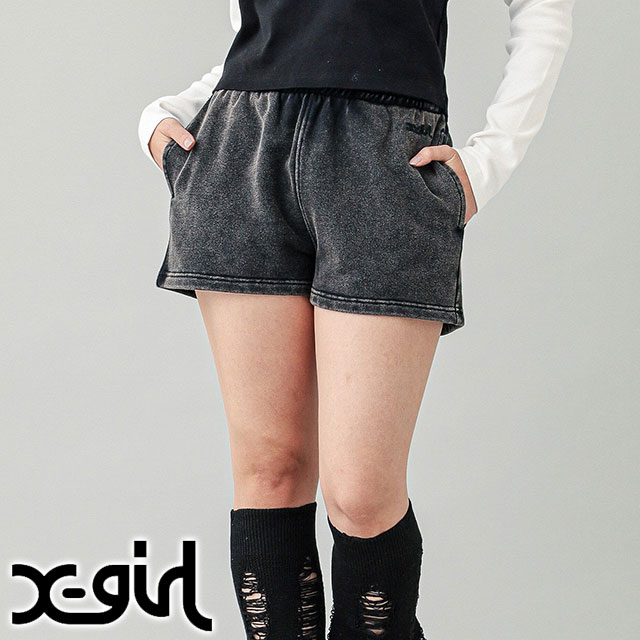 X-girl（エックスガール） スウェットショートパンツ 105243031003