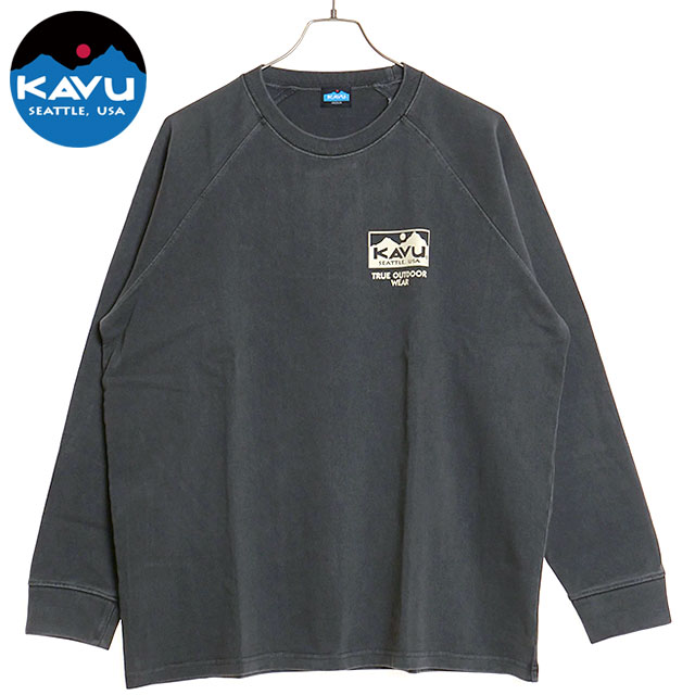 カブー KAVU ヘビーウェイト ロングスリーブTシャツ 19821924 FW24 H W L S Tee メンズ トップス カットソー 長袖 クルーネック Black