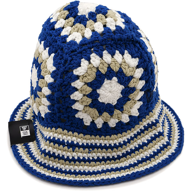 NEW ERA ニューエラ　新品　ネイビー　ニットバケット　クロシェ編み ニューエラ、手編み風デザインの「クロシェニットバケット」を発売