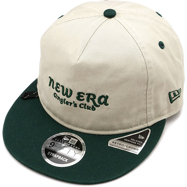 ニューエラ アウトドア NEWERA OUTDOOR キャップ 14307176 FW24 RC 9FIFTY ANGLER CLUB 帽子 サイズ調整可能 アウトドア ストーン ダークグリーン 正規取扱店 | NEW ERA