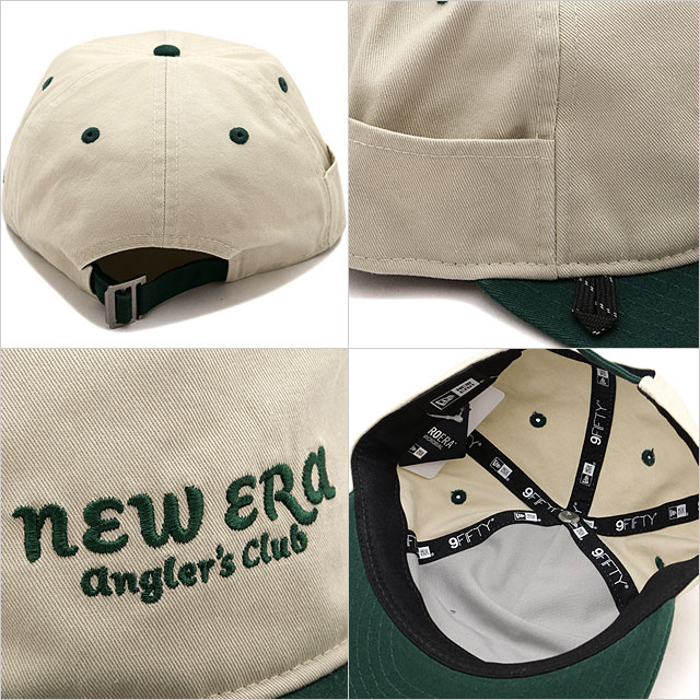 ニューエラ アウトドア NEWERA OUTDOOR キャップ 14307176 FW24 RC 9FIFTY ANGLER CLUB 帽子 サイズ調整可能 アウトドア ストーン ダークグリーン 正規取扱店 | NEW ERA | 02