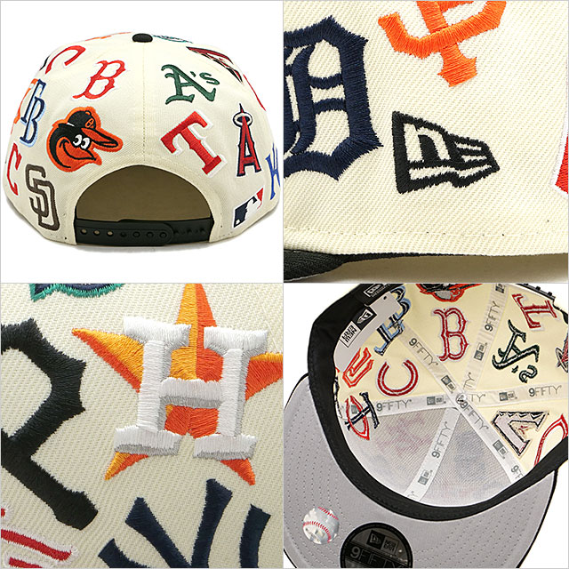 ニューエラ NEWERA キャップ MLBロゴ 14307454 FW24 9FIFTY MLB メンズ・レディース 帽子 サイズ調整可能 クローム ブラック 正規取扱店 | NEW ERA | 02