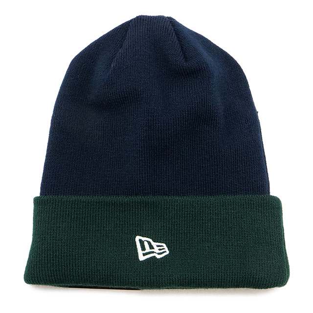 ニューエラ NEWERA ニットキャップ ベーシックカフニット 中津川吾郎 14346925 BASIC CUFF KNIT GORO min-nano ネイビー ブリティッシュグリーン 正規取扱店 | NEW ERA | 01