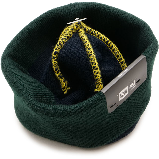 ニューエラ NEWERA ニットキャップ ベーシックカフニット 中津川吾郎 14346925 BASIC CUFF KNIT GORO min-nano ネイビー ブリティッシュグリーン 正規取扱店 | NEW ERA | 03