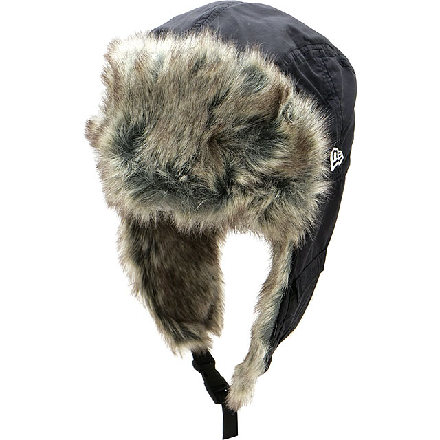 ニューエラ アウトドア NEW ERA OUTDOOR フライトキャップ ザ トラッパー 14307168 FW24 THE TRAPPER 防寒キャップ 耳あて付き アウトドア ブラック 正規取扱店 | NEW ERA