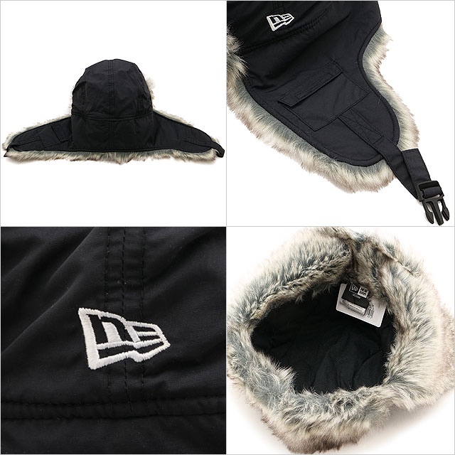ニューエラ アウトドア NEW ERA OUTDOOR フライトキャップ ザ トラッパー 14307168 FW24 THE TRAPPER 防寒キャップ 耳あて付き アウトドア ブラック 正規取扱店 | NEW ERA | 02