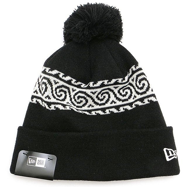 ニューエラ NEW ERA ニットキャップ ポンポンニット 14312111 FW24 POM PON KNIT 帽子 ニット帽 ビーニー ブラック オフホワイト  正規取扱店 | NEW ERA
