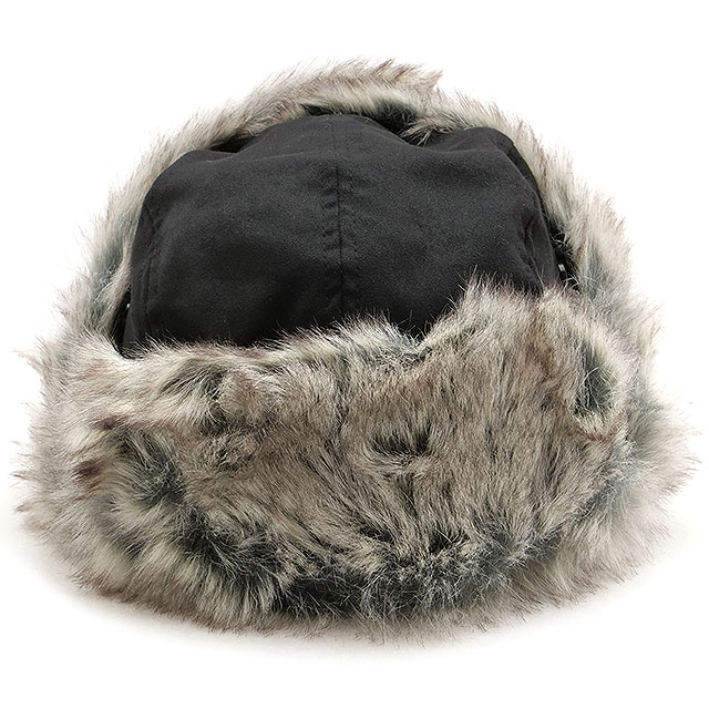 ニューエラ NEW ERA フライトキャップ ザ トラッパー シンセティックスエード 14307144 FW24 THE TRAPPER 帽子 防寒キャップ 耳あて付き ブラック 正規取扱店 | NEW ERA | 01