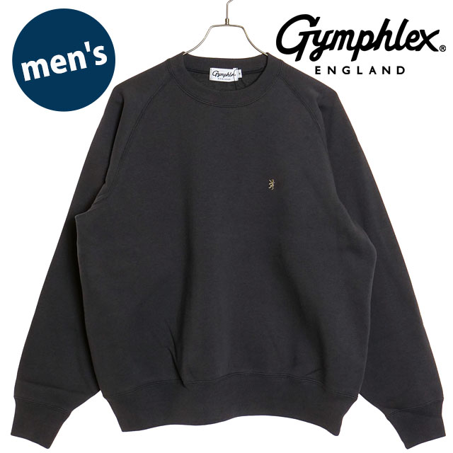 ジムフレックス Gymphlex スウィングスリーブ クルーネックプルオーバー GY-C0292-TCF M SWING SLEEVE CREW NECK P.O. メンズ トレーナー CHARCOAL 正規取扱店 | GYMPHLEX