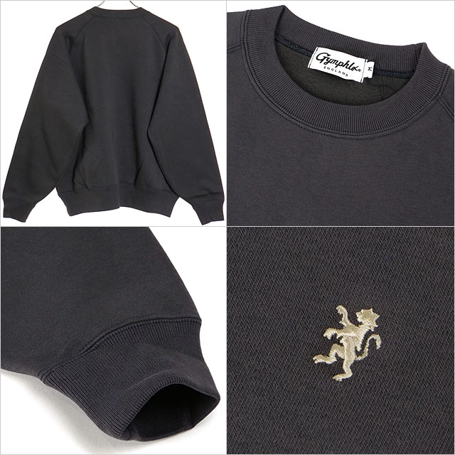 ジムフレックス Gymphlex スウィングスリーブ クルーネックプルオーバー GY-C0292-TCF M SWING SLEEVE CREW NECK P.O. メンズ トレーナー CHARCOAL 正規取扱店 | GYMPHLEX | 02