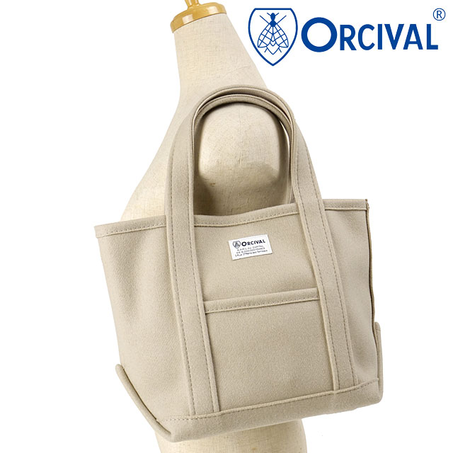 ORCIVAL（オーシバル） ヘビーメルトン トートバッグ スモール OR