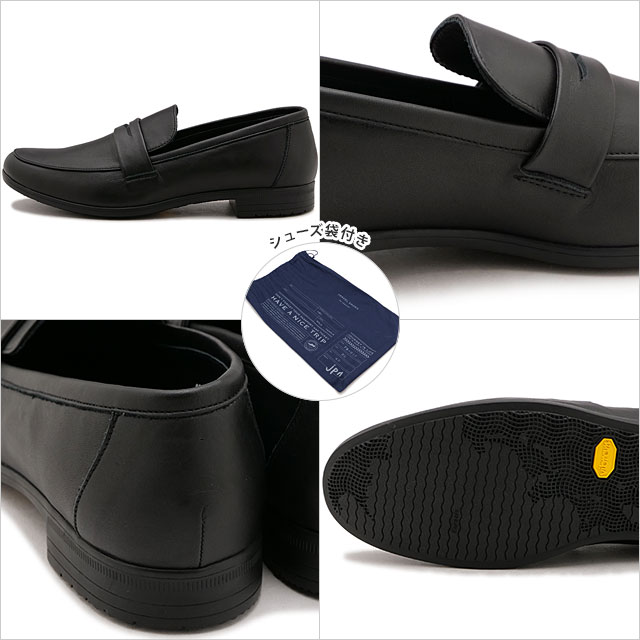 返品送料無料 ショセ トラベルシューズ TRAVEL SHOES by chausser レザー ローファー TR-016 Leather Loafers レディース スリッポン ブラック BL 正規取扱店 | chausser | 02