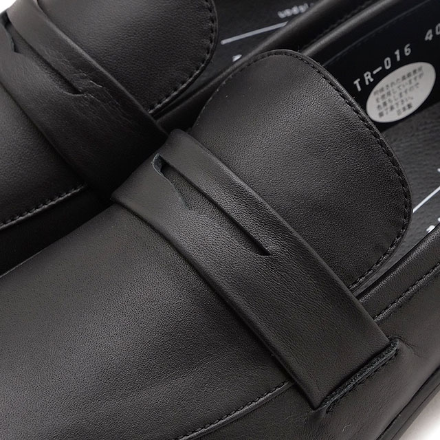 返品送料無料 ショセ トラベルシューズ TRAVEL SHOES by chausser レザー ローファー TR-016 Leather Loafers レディース スリッポン ブラック BL 正規取扱店 | chausser | 03