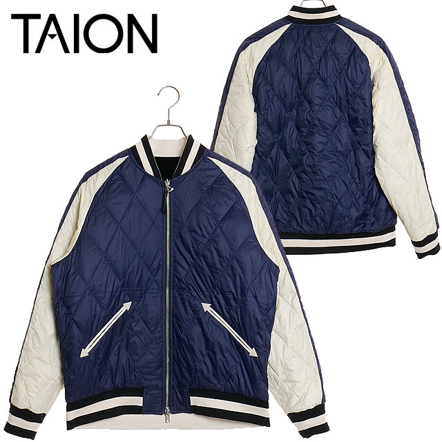 TAION タイオン リバーシブル“SKAJAN”ダウンジャケット TAION