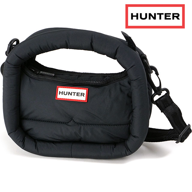 ハンター HUNTER フレームド パファー ミニホーボー UBX3711KBM-BLK FW24 FRAMED PUFFER MINI HOBO メンズ・レディース 鞄 ハンドバッグ ショルダーバッグ BLACK | HUNTER | 01