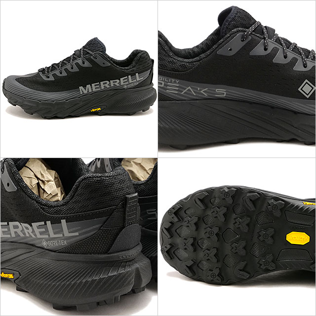 メレル MERRELL スニーカー アジリティー ピーク5 ゴアテックス J067745 M AGILITY PEAK 5 GORE-TEXトレイルランニングシューズ 防水 BLACK BLACK 正規取扱店 | MERRELL | 02