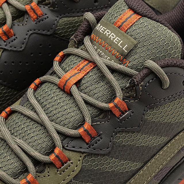 メレル MERRELL スニーカー スピードストライク2 ウォータープルーフ J037843 FW24 M SPEED STRIKE 2 WATERPROOF ライトハイキング 防水 OLIVE 正規取扱店 | MERRELL | 03
