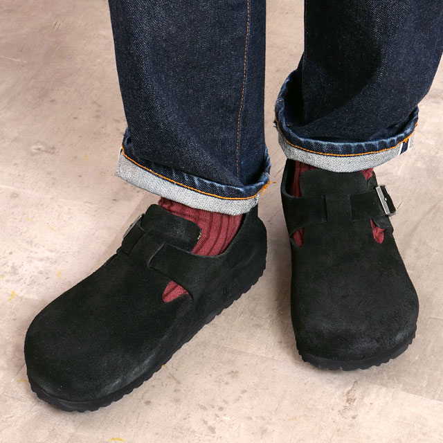 ビルケンシュトック BIRKENSTOCK レザーシューズ ロンドン 1028103 1028078 LONDON メンズ・レディース コンフォートシューズ BLACK | SUEDE-LEATHER 正規取扱店 | BIRKENSTOCK | 06