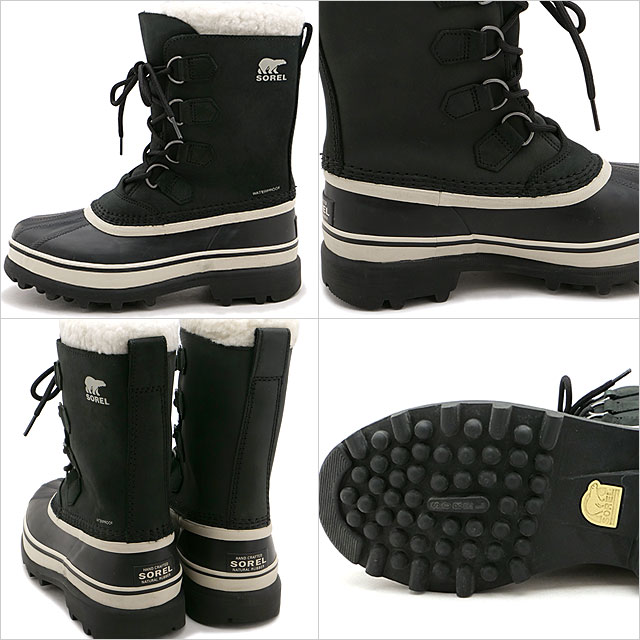 SOREL ソレル Caribou スノーブーツ レディース 黒 24cm SOREL（ソレル） スノーブーツ レディース 女性用 カリブー WP Black