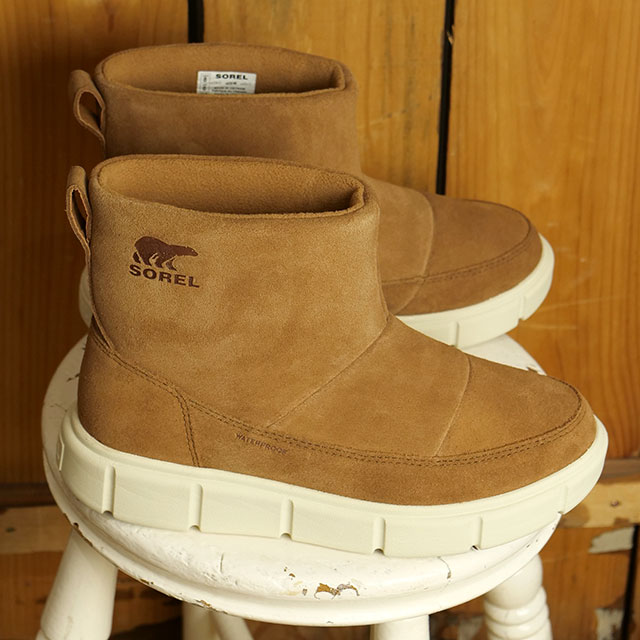 ソレル SOREL ブーツ ソレルエクスプローラー3 スリッポン ウォータープルーフ NL5122-242 W SOREL EXPLORER III SLIP-ON WP 防水 Velvet-Tan Chalk 正規取扱店 | SOREL | 01