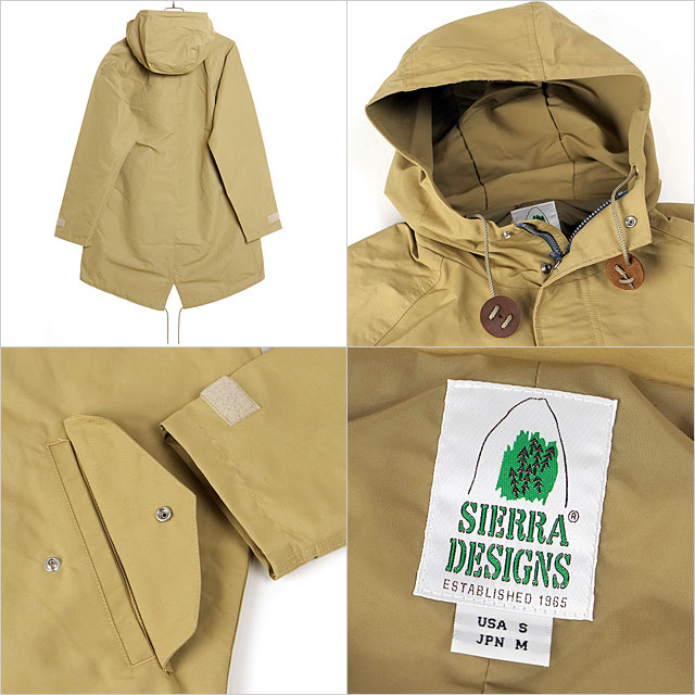 シエラデザインズ SIERRA DESIGNS フィッシュテイル パーカー 621008 FW24 FISHTAIL PARKA メンズ アウター  コート マウンテンパーカー V.Tan