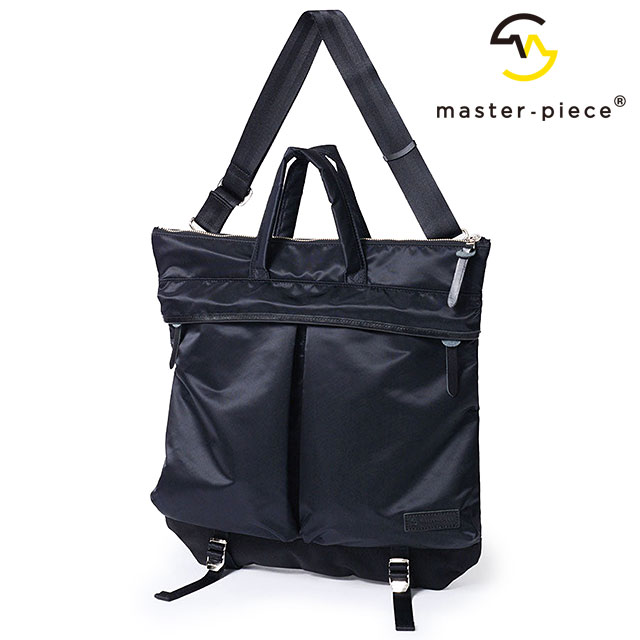 マスターピース master-piece ショルダーバッグ 02122-v2 FW24 Lightning HELMET BAG メンズ・レディース 鞄 日本製 トートバッグ 2WAY BLACK 正規取扱店 | master-piece | 01