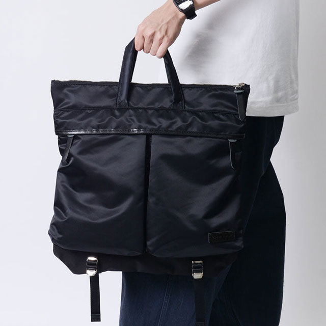 マスターピース master-piece ショルダーバッグ 02122-v2 FW24 Lightning HELMET BAG メンズ・レディース 鞄 日本製 トートバッグ 2WAY BLACK 正規取扱店 | master-piece | 03