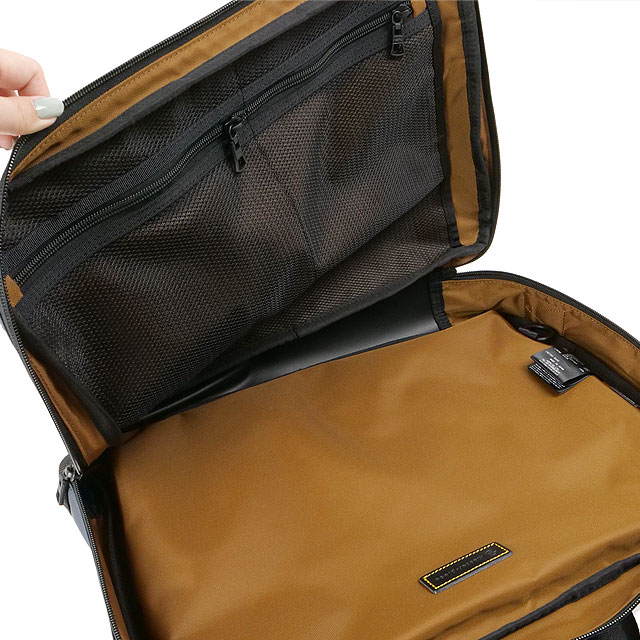 マスターピース master-piece ブリーフケース バックパック 02489 12L slick 3WAY BRIEF CASE 鞄 日本製 リュック デイパック ビジネスバッグ NAVY 正規取扱店 | master-piece | 03