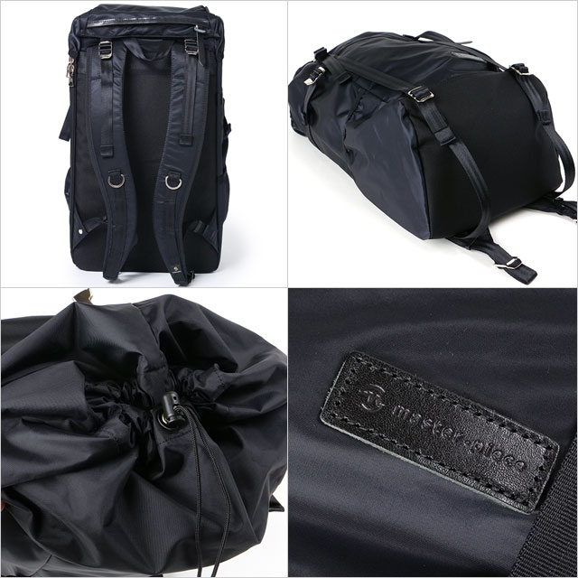マスターピース master-piece フラップバックパック 02110-v2 16L Lightning FLAP BACKPACK メンズ レディース 鞄 日本製 リュック デイパック BLACK 正規取扱店 | master-piece | 02