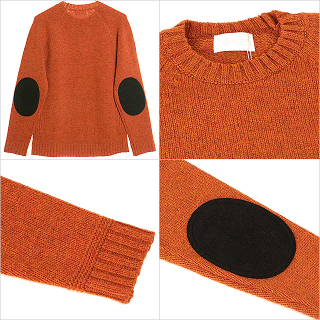 ソリア Soglia ランドノア セーター FW24 LANDNOAH Sweater メンズ・レディース トップス クルーネック ニット 日本製 Orange 正規取扱店_2