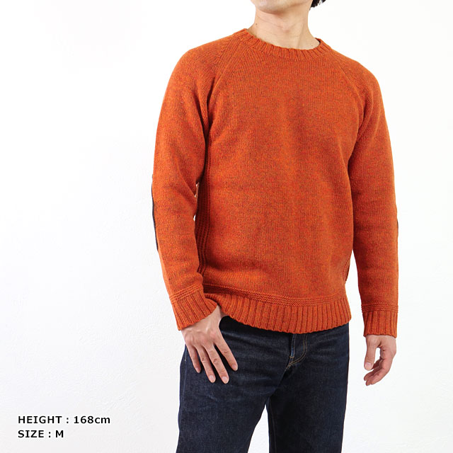 ソリア Soglia ランドノア セーター FW24 LANDNOAH Sweater メンズ・レディース トップス クルーネック ニット 日本製 Orange 正規取扱店_6