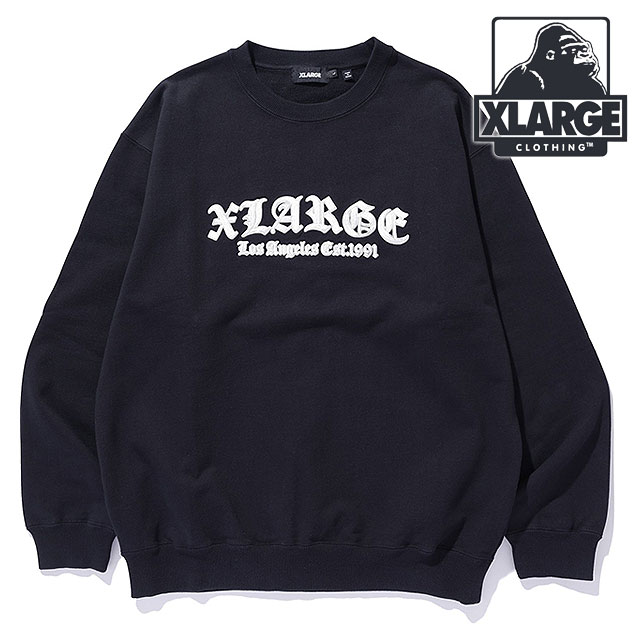 XLARGE エクストララージ オールドイングリッシュロゴ クルー