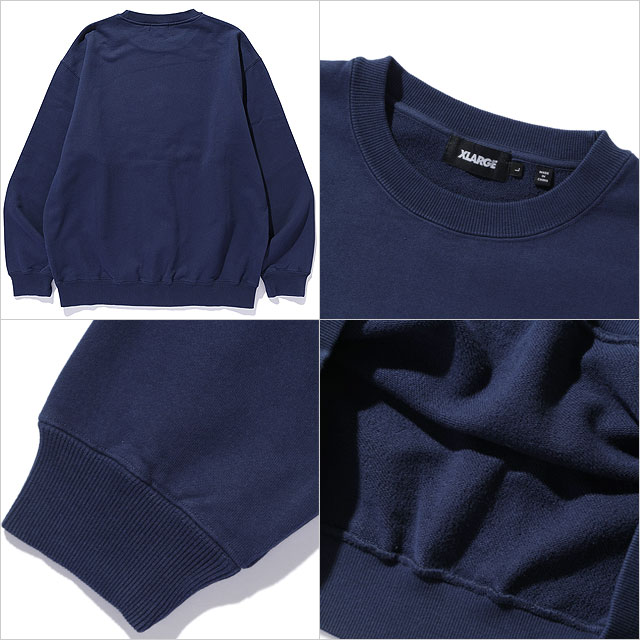 エクストララージ XLARGE オールドイングリッシュロゴ クルーネック スウェットシャツ 101244012025 OLD ENGLISH LOGO CREWNECK SWEATSHIRT NAVY 正規取扱店 | XLARGE | 02