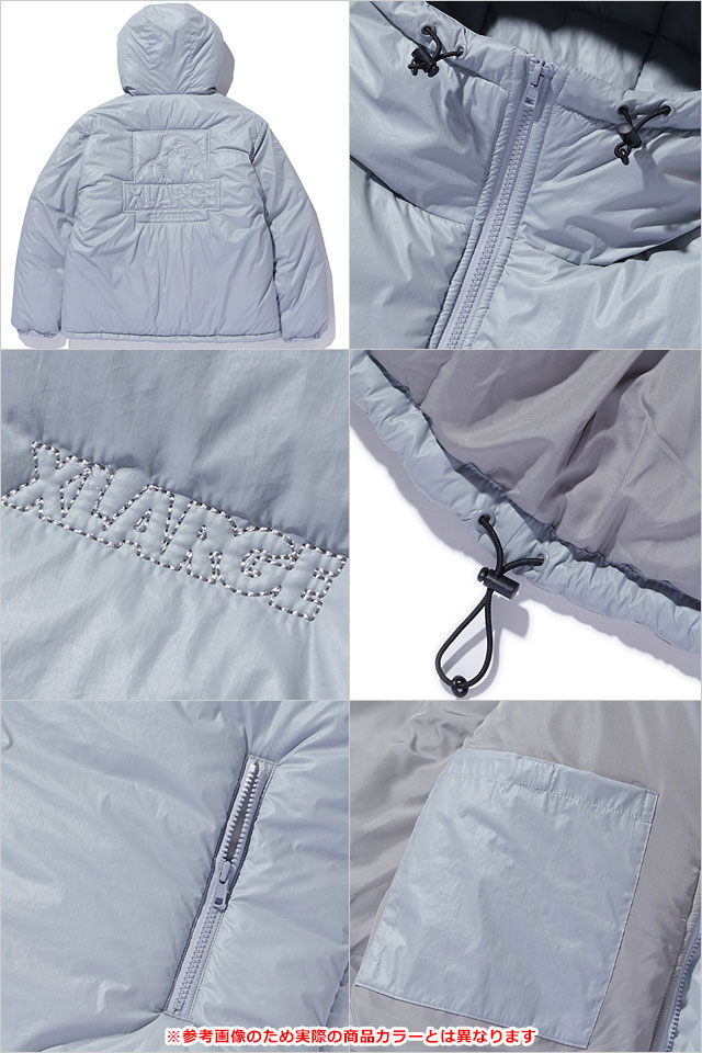 XLARGE（エクストラ ラージ） キルティングロゴ フーデッド パファー