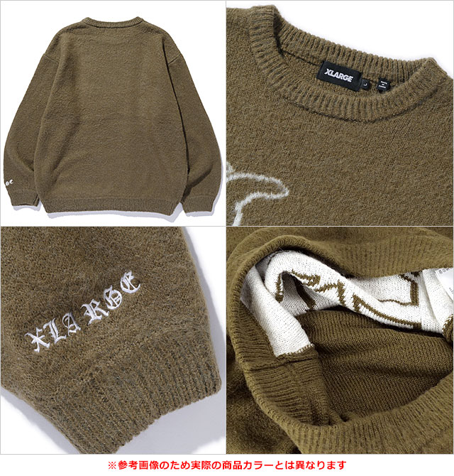 XLARGE（エクストラ ラージ） オールドイングリッシュ モヘア クルー