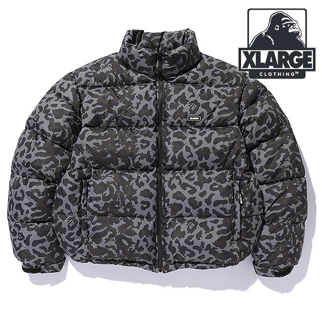 エクストララージ XLARGE ダウンジャケット 101244021011 FW24WINTER DOWN JACKET メンズ x-large エックスラージ アウター ダウン レオパード柄 MULTI