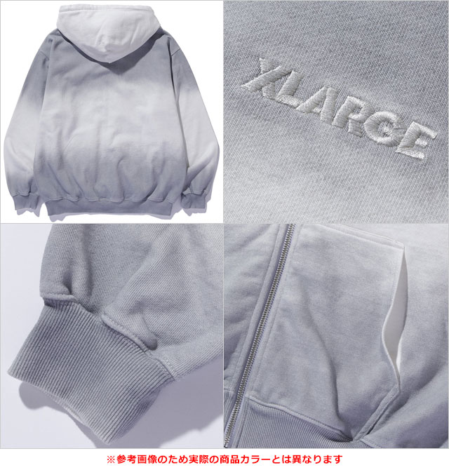XLARGE エクストララージ ミストダイ ジップアップフーデッド