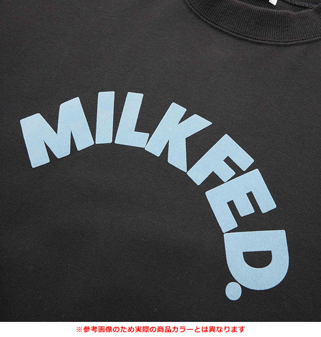 ミルクフェド MILKFED. ロゴビッグスウェットトップ 103244012003WINTER LOGO BIG SWEAT TOP レディース トレーナー スウェットシャツ OATMEAL 正規取扱店 MILKFED. ミルクフェド LOGO BIG SWEAT TOP｜BORN FREE ONLINE SHOP