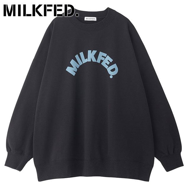 ミルクフェド MILKFED. ロゴビッグスウェットトップ 103244012003WINTER LOGO BIG SWEAT TOP レディース トレーナー スウェットシャツ OATMEAL 正規取扱店 MILKFED. ミルクフェド ロゴビッグスウェットトップ